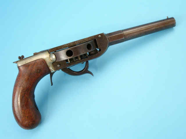 Rare 7-Shot Cochran Turret Revolver, by C. B. Allen, Springfield, Massachusetts,  c. 1835-40