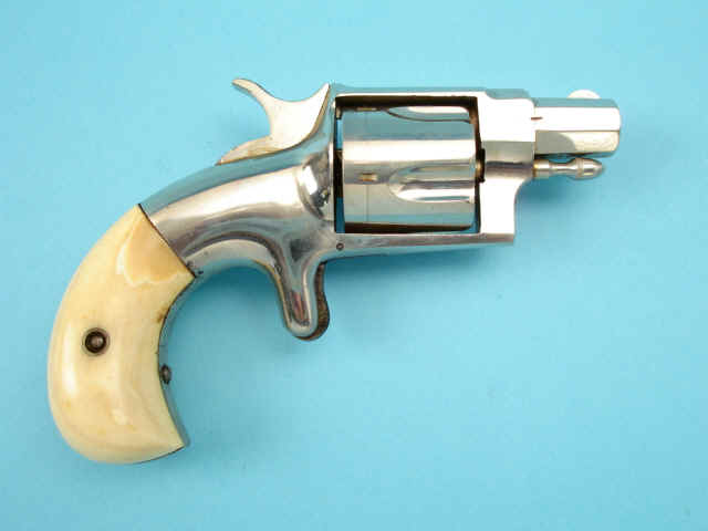 Excellent Hopkins & Allen XL No. 4 N.Y. Single Action  Pocket Revolver, with Ivory Grips