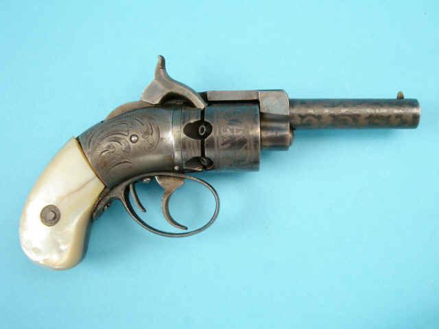 Rare Early Springfield Arms Co. James Warner's Patent Two-Trigger Pocket Model Revolver