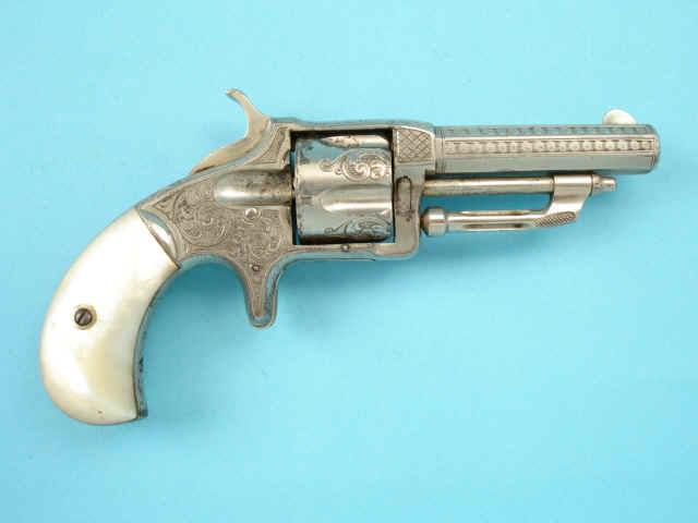 Scarce Engraved Wesson & Harrington No. Three Spur Trigger Revolver