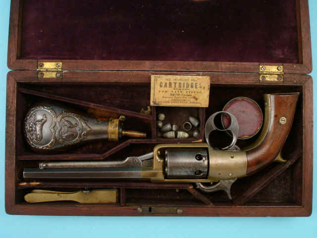 Rare Cased Savage & North Figure 8 Model Revolver, First Production without Serial Number or Markings
