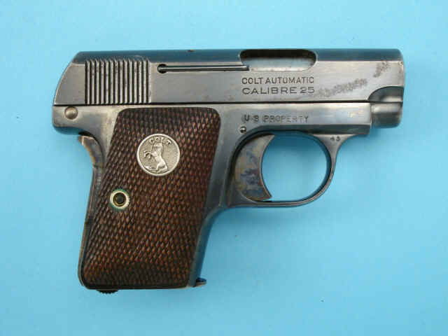 *U.S. Martial Colt Model 1908 Hammerless Semi-Automatic Pistol
