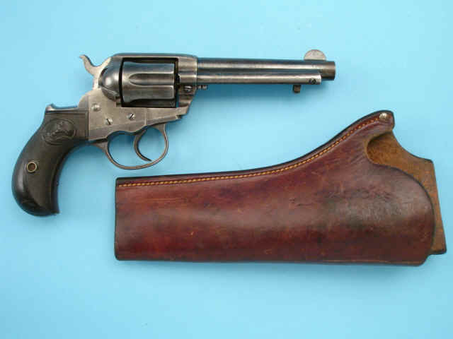 Colt Model 1877 Thunderer Double Action Revolver Together with Holster