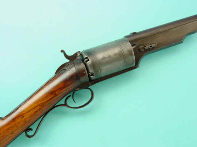 Scarce Colt Paterson Model 1839 Revolving Shotgun with 32-Inch Barrel and Escutcheon Inlay on Tang