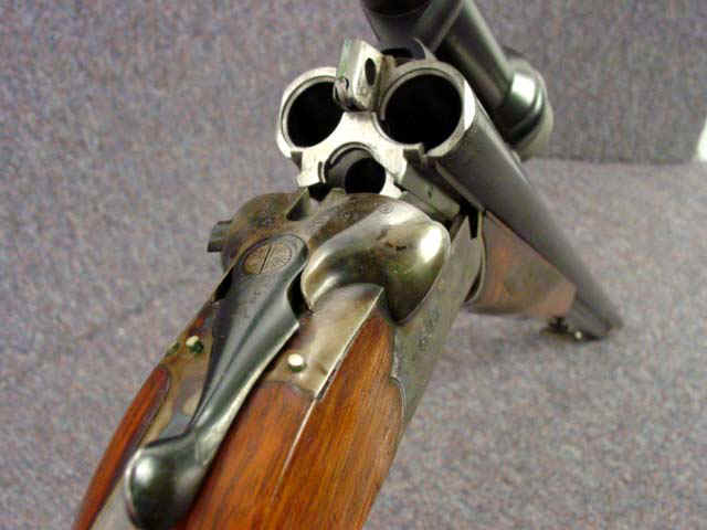 *A Fine J.P. Sauer & Son, Suhl, Boxlock Combination Rifle and Shotgun (Drilling), with K. Krahling Telescopic Sight