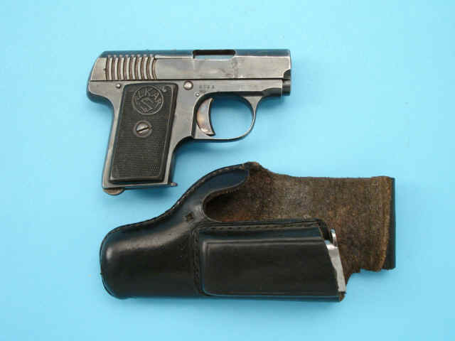 *Alkar Model 1914 Semi-Automatic Pocket Pistol with Extra Magazine and Holster