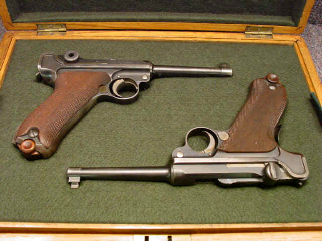 *Rare Cased Pair of DWM Luger Semi-Auto Pistols Including One of First Stoeger Pistols Imported in United States