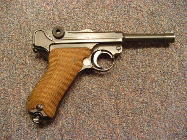*Mauser (Oberndorf, Germany) Model P.08 Luger Semi-Automatic Pistol, Dated 1942, with Extra Magazine