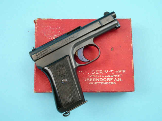 *Excellent Boxed Mauser Model 1910 Automatic Pocket Pistol