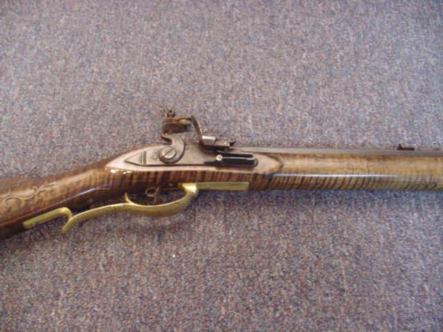 Reproduction Flintlock Kentucky Rifle by J. Morgan