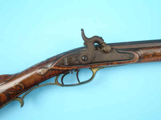 Fine Kentucky Percussion Rifle by John Armstrong, Emmitsburg, Maryland