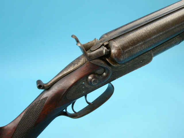 12 Gauge Remington & Sons Model 1873 Whitmore Grade 3 Hammer Double Barrel Shotgun