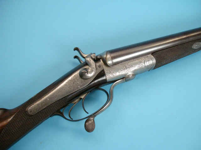Engraved Double Barrel Hammer Shotgun by Thomas Turner