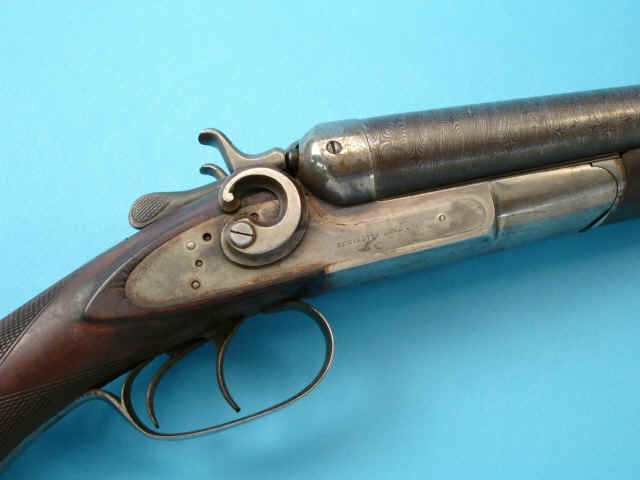 Wells Fargo & Co. Express Marked Remington Model 1889 Double Barrel Hammer Shotgun, with Special Length Damascus Barrels