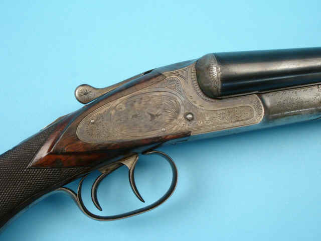 * L.C. Smith Grade 3 Double Barrel Hammerless Shotgun by Hunter Arms Co.