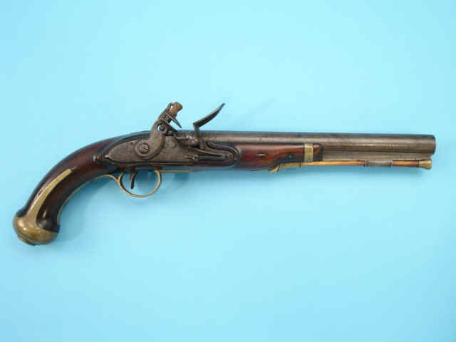 U.S. Martially Marked Harpers Ferry Model 1805 Flintlock Pistol, Serial Number 1687, Dated 1808