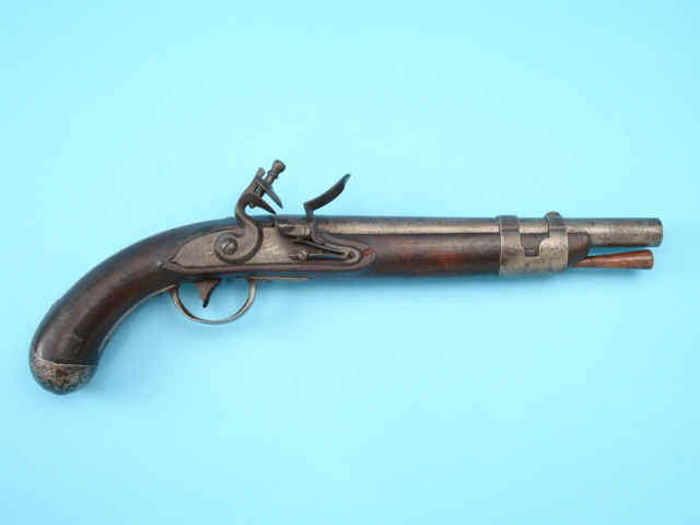 U.S. Martially Marked Model 1817 Flintlock Pistol by Springfield Armory, Dated 1818