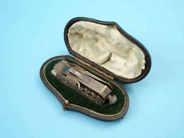 Rare Cased Miniature Knife/Pistol by Rodgers and Crooke