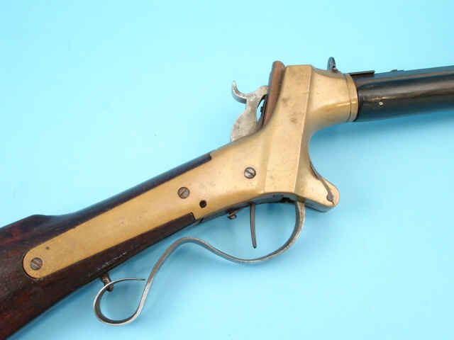 Unique Unmarked Prototype Brass Frame Lever Action Breech-Loading Rifle