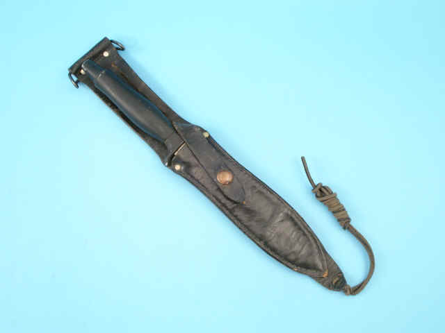 Scarce Military Fighting Knife and Scabbard by Gerber, Portland, Oregon
