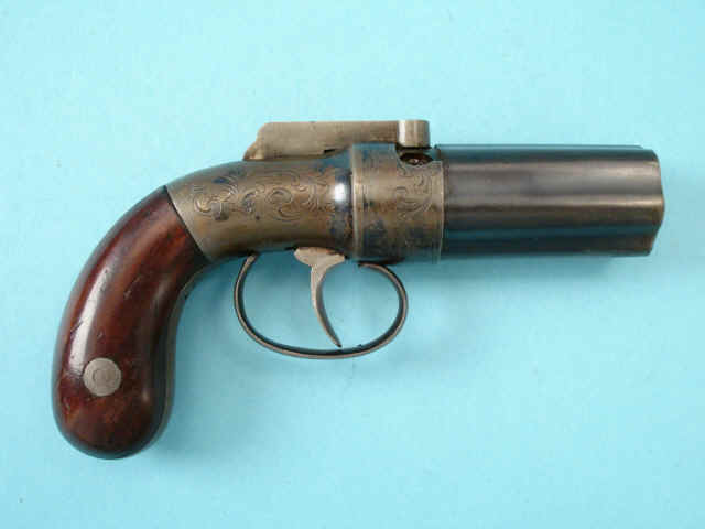 Rare W.M. Marston Bar Hammer Pepperbox Revolver, with Short Barrel Cluster