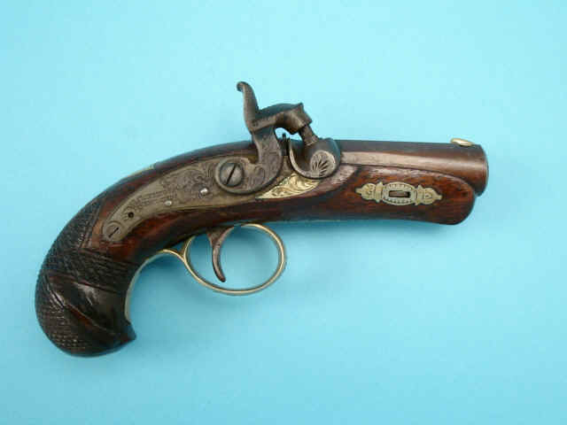 Pocket Size Philadelphia Deringer by  Henry Deringer, Rare in Large Caliber