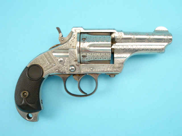 Engraved Merwin Hulbert & Co. Double Action Pocket Army Revolver Serial no. 8362