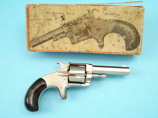 Scarce and Fine Boxed Hopkins & Allen XL No. 2 Single Action Pocket Revolver
