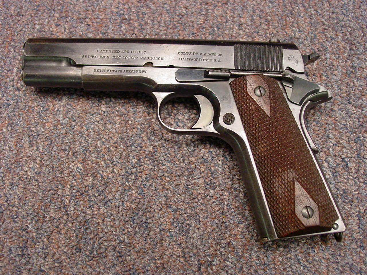 *U.S. Colt Model 1911 Government Model Semi- Automatic Pistol