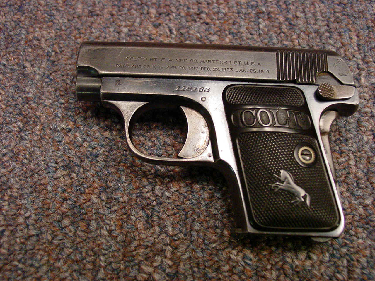 *Colt Model 1908 Semi-Automatic  Pocket Pistol