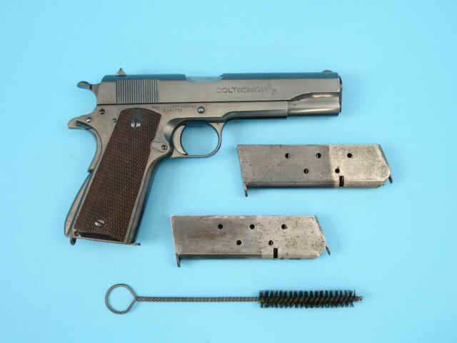 *Colt Model 1911 Government  Model Semi-Automatic Pistol withTwo Extra Magazines, Cleaning Brush