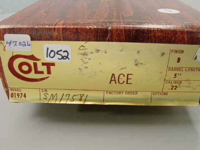 **Boxed Colt Post-War Ace Service Model Semi-Automatic Pistol