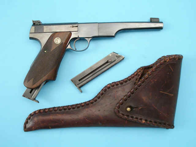 *Colt Match Target Woodsman Semi-Automatic Pistol with Extra Magazine and Custom Holster