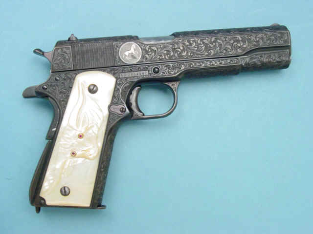 *Engraved Colt Model 1911A1 Semi-Automatic Pistol