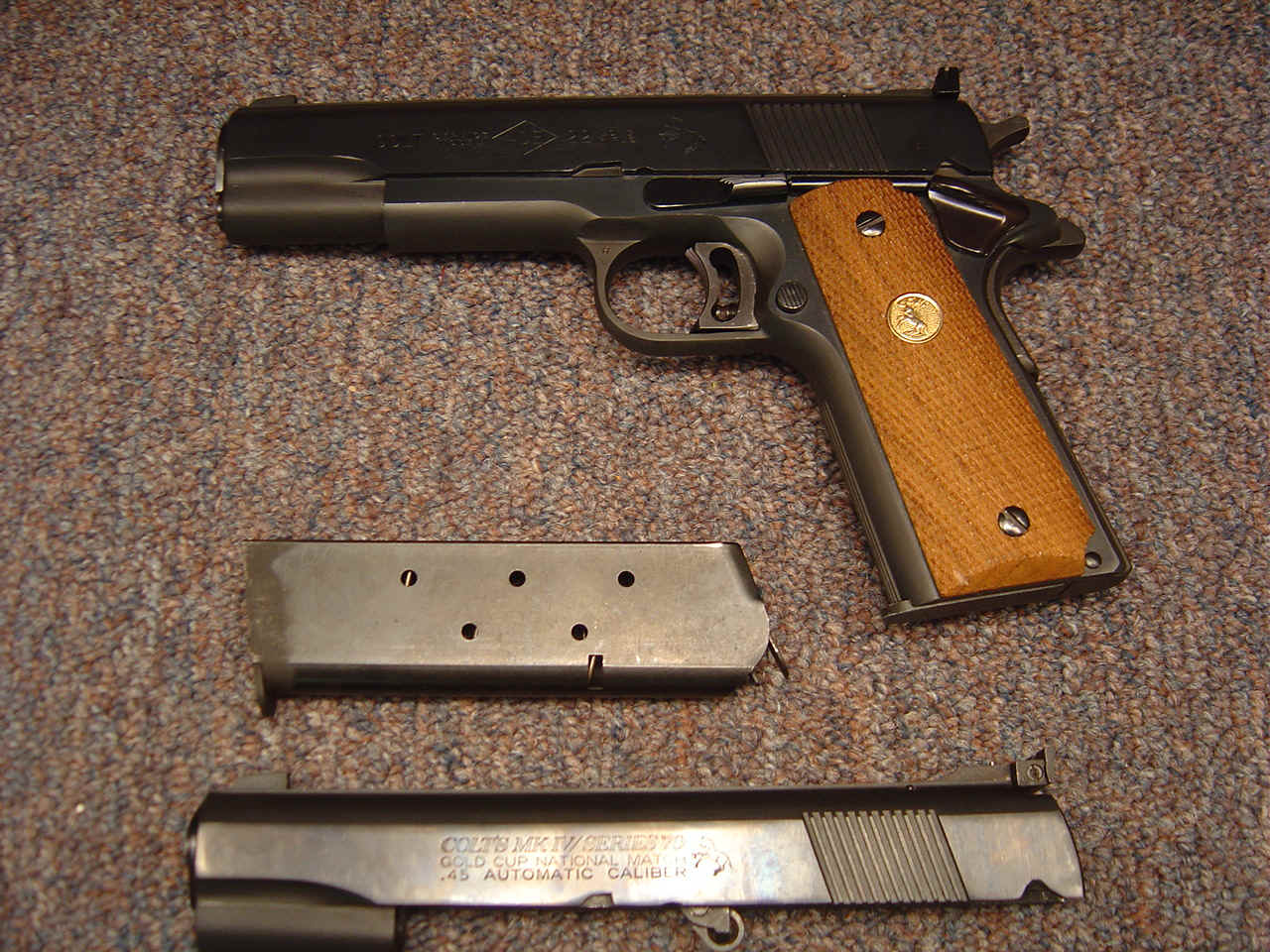 *Boxed Colt Gold Cup National March Service Model Ace Semi-Auto Pistol with .45 Caliber Slide Conversion Kit