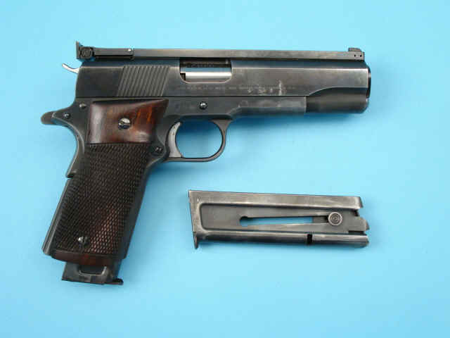 ***National Match Colt .38 Special Gold Cup Semi-Automatic Pistol together with Extra Magazine