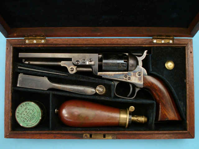 Cased Colt London Model 1849 Pocket Revolver, with Accessories
