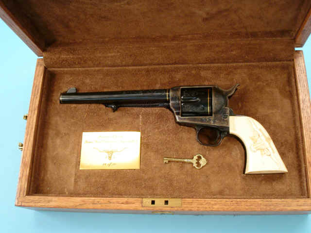 **Rare Colt Custom Shop Texas Gun Collectors Association Cased Factory Engraved Colt Commemorative Single Action Revolver, Number 14 of 30