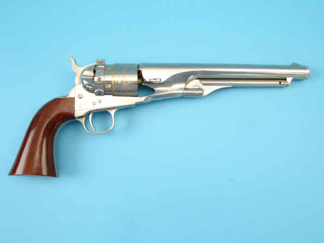 Fine and Scarce Nickel- and Gold-Plated Thuer Conversion of the Colt Model 1860 Army Revolver