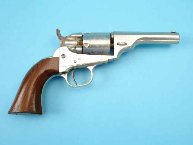 A Fine Colt Type 5 Solid Barrel Conversion Single Action Pocket Revolver with Rare Dovetailed Front Sight