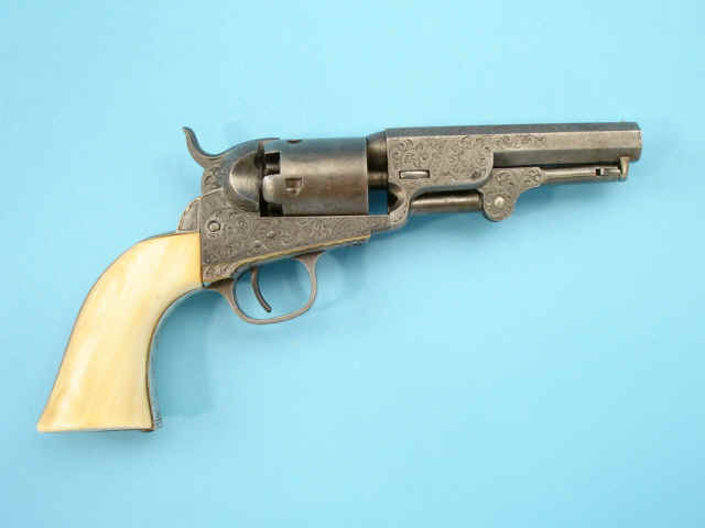 Fine Factory-Engraved Colt Model 1849 Pocket Percussion Revolver