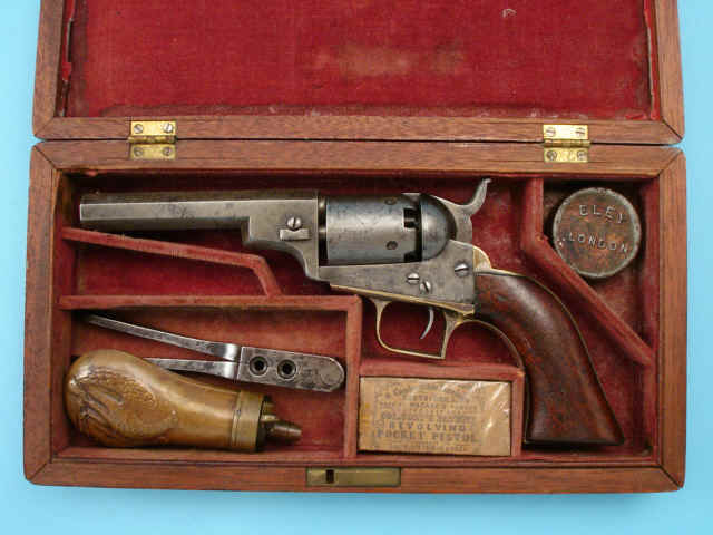 Cased Colt Model 1848 Baby Dragoon Pocket Revolver, with Accessories