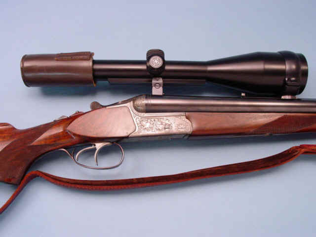 **Engraved Simson-Suhl Drilling with Telescopic Sight and Accessories