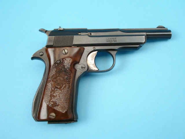 *Star Spanish Semi-Automatic Pistol with Brown Leather  Holster