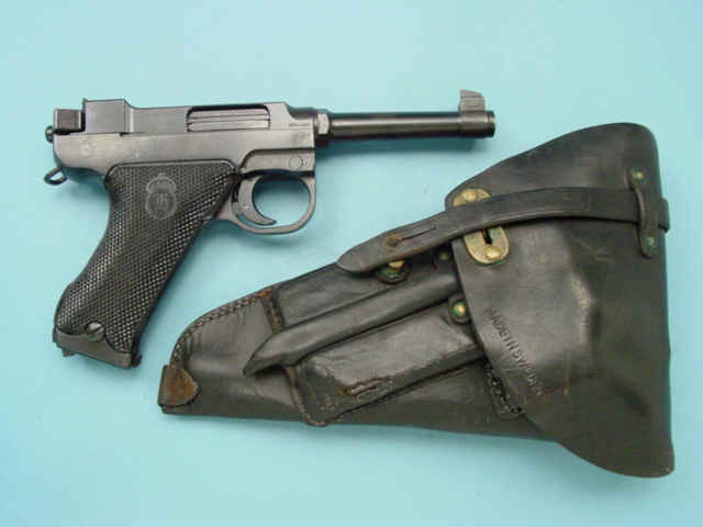 *Husqvarna Semi-Automatic Pistol Together with Holster and Tools