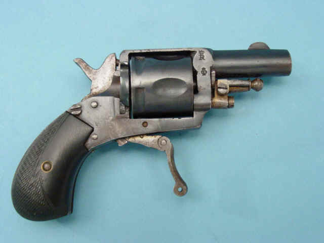 Double Action Belgian Pocket Revolver with Folding Trigger