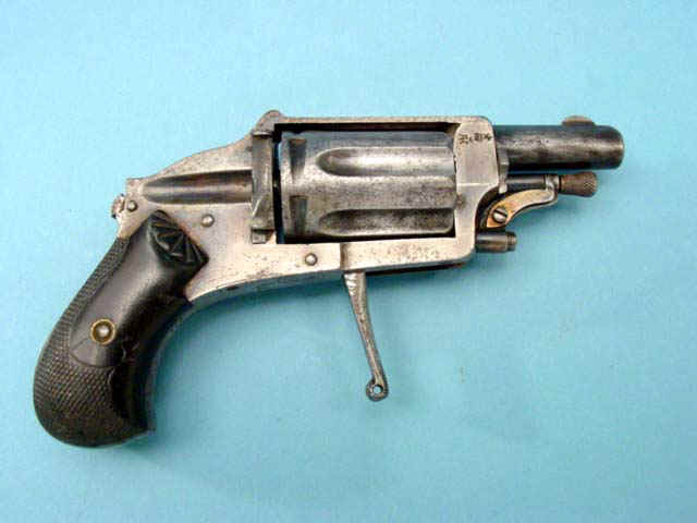 Double Action Belgian Pocket Hammerless Revolver with Folding Trigger