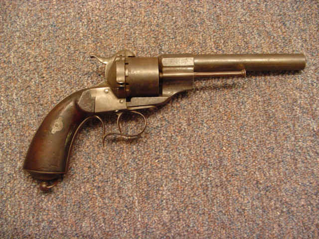 E. Lefauchaux, Paris, Pinfire Single Action Revolver of the Type Purchased for Use by Union Troops, During the Civil War