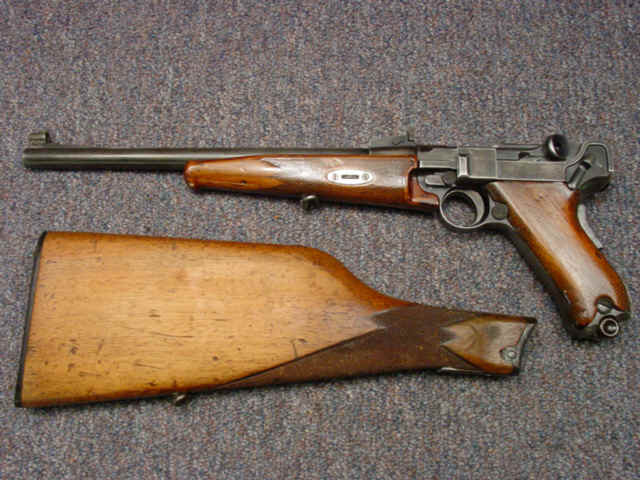 *Model 1902 DWM Luger Semi-Automatic Pistol with Attachable Shoulder Stock