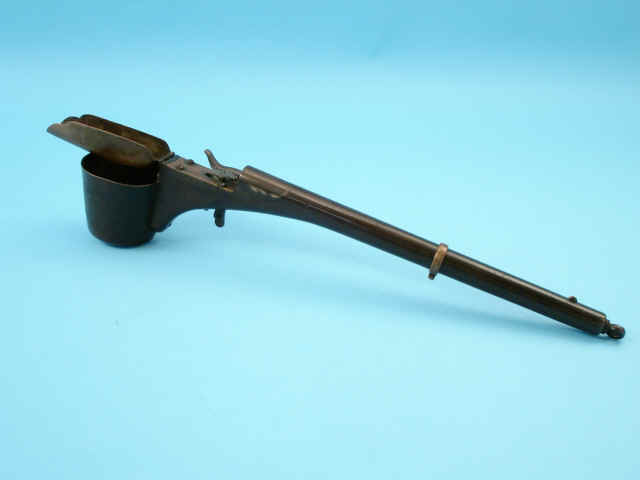 Rare and Unique Japanese Single-Shot Percussion Ladle or Ink Pot Gun, c. 1850
